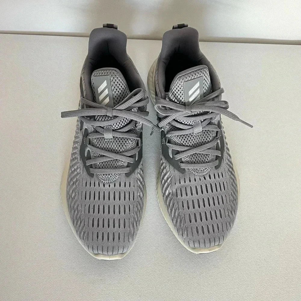 Adidas Alphabounce Gray Running Shoes Sneakers Size 8.5 Style EF1229 Mesh